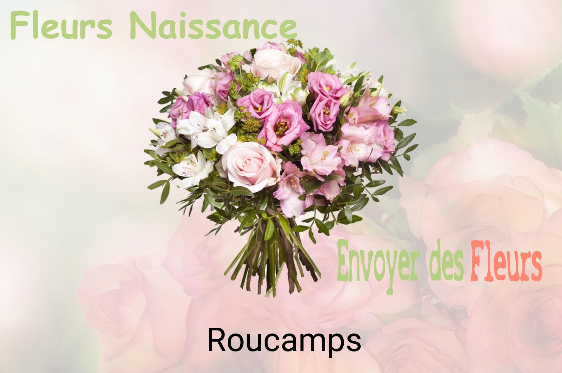Bouquet de fleurs de naissance livré à Roucamps